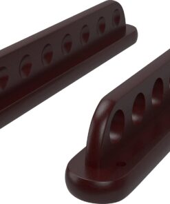 Viper 2-Piece Traditional Wall Mounted Solid Oak Billiard/Pool Cue Rack, Holds 8 Cues Mahogany 15 51anOBBEwxS