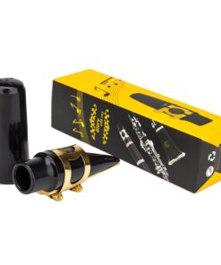 Glory Alto Saxophone Mouthpiece Kit with Ligature,one reed and Plastic Cap-Gold 12 51anzscapL
