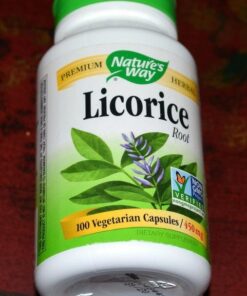 Nature's Way Licorice Root Capsules for Adults, Traditional Digestive Health Support Supplement*, 900 mg per serving, 100 Vegan Capsules 32 51arAYFXQuL