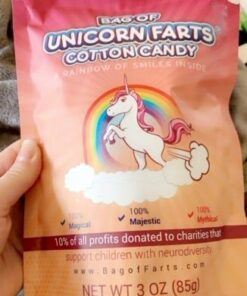 Bag of Unicorn Farts (Cotton Candy) Humorous Present Idea For Friend, Coworker, Mom or Dad 25 51atNwtcfL