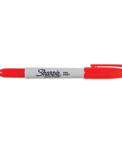 Sharpie Permanent Markers, Fine Point, Red Ink, Pack of 12 (30102) 1 pack 8 51aytKYNKmL