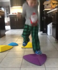 GONGE River Stones - The Original Non-Slip Stepping Stones for Kids - Balance, Coordination, Motor Skills - Vibrant Colors - Set of 6 33 51b1Ef72eYL