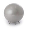 Baby Bump | Birth Ball with Base Legs - Stability/Balance/Stand, Anti-Burst with Pump, Exercise During Pregnancy, Prenatal Fitness, Induces Labor, Soothes Babies - 65 cm - Soft Silver 77 51b2SWMRXL