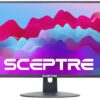 Sceptre 22 inch 75Hz 1080P LED Monitor 99% sRGB HDMI X2 VGA Build-In Speakers, Machine Black (E225W-19203R series) 22" 71 51b5mT6ZKL