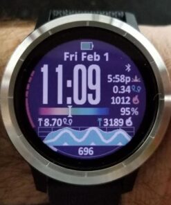 Garmin 010-01769-01 Vivoactive 3, GPS Smartwatch with Contactless Payments and Built-In Sports Apps, Black with Silver Hardware 47 51b90THwIIL