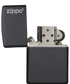 Zippo Matte Pocket Lighters Logo Black 23 51bABiVOaLL