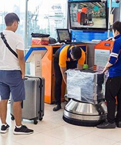 Pack of America Stretch Film - 1 Roll Clear, 18” x 1100 Feet, 80 Gauge (20 Micron) Industrial Heavy Duty Plastic Shrink Wrap and Dispenser for Packing, Shipping, Pallet, Moving Supplies 18'' x 1100 ft (1 Roll) 13 51bAPynGIZL