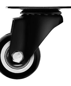 Swivel Caster Wheels Rubber Base with Top Plate & Bearing Heavy Duty with Pack of 4 Black by Online Best Service (1.5" NO Brake) 1.5 Inch No Brake 14 51bBNLniJIS
