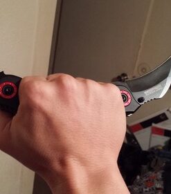 TAC Force TF-669 Series Assisted Opening Tactical Double-Blade Folding Knife, 5-1/4-Inch Closed Black 25 51bGdsdyYLL