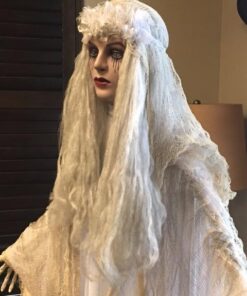 Fun Express Indoor and Outdoor Halloween Decorations - Ransform Your Home Intohaunted House with Our Lifesize Ghost Girl Bride Scary Halloween Decorations, Instill Fear with The Flashing Red Eyes 15 51bHHFbXxGL