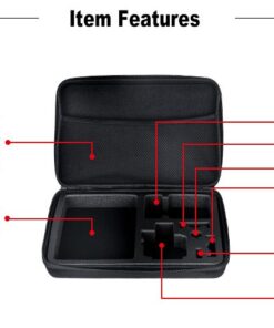 TEKCAM Large Carrying Case Action Camera Storage Bag Compatible with Gopro Hero 12 11 10 9 8 7 6 5/AKASO EK7000 Brave 4 V50X Brave 7LE/Dragon Touch/APEXCAM/Vemont 4K Action Camera Travel Carry Case Case-Large 17 51bKjnsjPGL