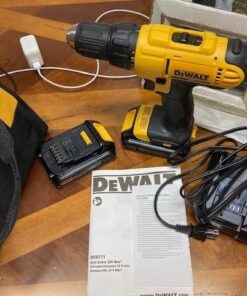 DEWALT 20V Max Cordless Drill / Driver Kit, Compact, 1/2-Inch (DCD771C2), Dewalt Yellow Compact Drill/Driver 71 51bN1CMLMaL