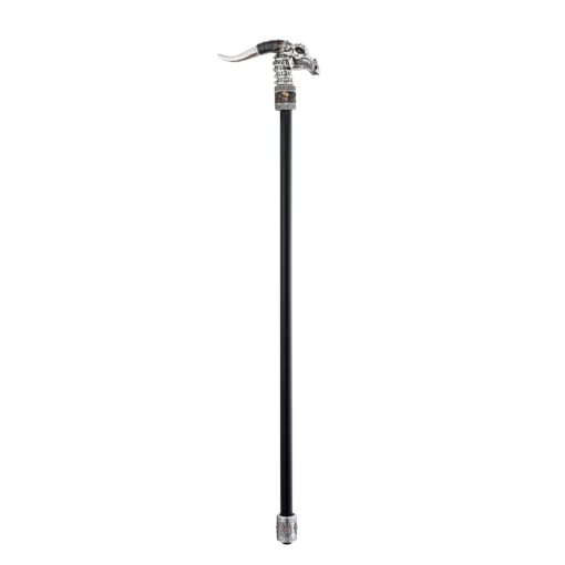 Design Toscano Dragonsthorne Nebula Dragon Gothic Walking Stick Swagger Cane, 38 Inch, Black and Silver