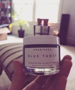 HERBIVORE Blue Tansy BHA & Enzyme Pore Refining Mask - Naturally Clarifies Acne, Blemishes & Redness, Vegan & Cruelty-Free, 60 mL / 2.02 oz 25 51bPnv35IUL