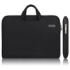 ARVOK 11 11.6 12 Inch Water-Resistant Canvas Fabric Laptop Sleeve with Handle&Zipper Pocket/Notebook Computer Case/Ultrabook Carrying Bag for HP/Dell/Lenovo/A sus/Acer/Samsung, Black 11.6 inch 55 51bU50U0WcL 1