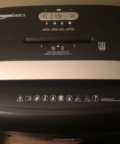 Amazon Basics 12 Sheet (new model) Micro Cut Paper and Credit Card CD Shredder With 6 Gallon Bin, Black 12 Sheet (new model) 48 51bYhvFnSQL