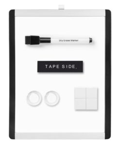 Amazon Basics Small Dry Erase Whiteboard, Magnetic White Board with Marker and Magnets - 8.5" x 11", Plastic/Aluminum Frame 8.5"x11" 25 51ba7UwdEWL