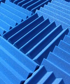 Alternative view of Soundproofing Acoustic Studio Foam - Blue Color - Wedge Style Panels 12”x12”x2” Tiles - 4 Pack