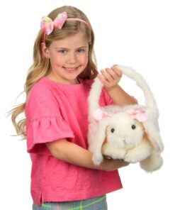 Bearington Bunny Rabbit White Plush Egg Basket Stuffed Animal, Adorable, Soft and Cuddly, Great Gift for Kids of All Ages, Birthdays, Holidays and Special Occasions, 12 x 13 inches Brown Bunny Rabbit 9 51bfq9mvPzL