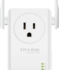 Alternative view of TP-Link N300 Wi-Fi Range Extender with Pass-Through Outlet (TL-WA860RE),White N300 w/ Passthrough