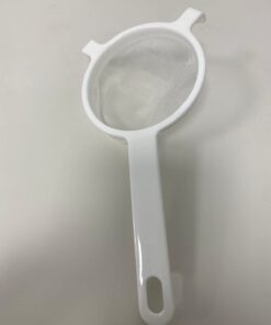 HIC Kitchen Double-Ear Fine Mesh Strainer, FDA Approved, BPA Free, 4-Inch,White 18 51bhfft eeL