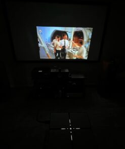 Projector wtih WiFi and Bluetooth 4K Supported - 680ANSI Outdoor Movie Native 1080P Projector with 300" Display & Zoom, MaxAngel Portable Home Theater Video Projector for Phone,TV Stick, PS5, Laptop black 40 51bivv7EbFL