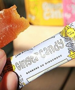 Assorted Ginger Chews (4-Pack)- (4) Gem Gem 5oz Bags - ORIGINAL, MANGO, LEMON & ORANGE | All-Natural, Non-GMO, Gluten Free, Vegan, REAL Indonesian Ginger - The perfect chewy sweet with a kick! 12 51bk0judFpL