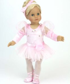 Sophia's - 18" Doll - Ballet Recital Set, Ballet Slippers & Tights - Light Pink 5 Piece 19 51bkRM0ww7L 3