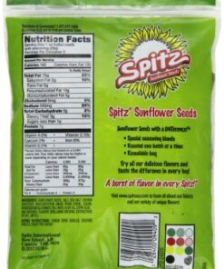 Alternative view of Spitz Sunflower Seeds Variety Bundle, 6 oz (Pack of 5) includes 1 Bag Each of Salted, Cracked Pepper, Smoky BBQ, Dill Pickle and Chili Lime (30oz total)