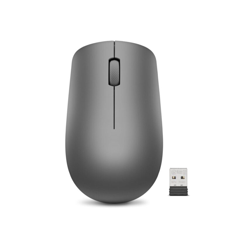 Catalog 2 Lenovo 530 Full Size Wireless Computer Mouse for PC, Laptop, Computer with Windows - 2.4 GHz Nano USB Receiver - Ambidextrous Design - 12 Months Battery Life - Graphite Grey