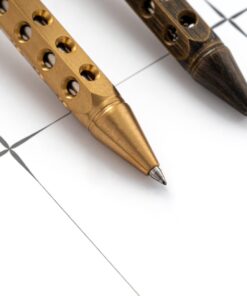 SMOOTHERPRO Solid Brass Bolt Action Pen with Extra Refill Hexagonal Six Edge Hollow Out Grip for Pocket EDC Color Natural (SE301) Natural Brass 11 51bwqybHdpL