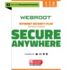 Webroot Internet Security Plus with Antivirus Protection | 3 Device | 1 Year Subscription | PC/Mac Keycard (PC/Mac) 1 Year 3 Device Plus
