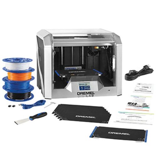 Dremel DigiLab 3D40-FLX-EDU 3D Printer Bundle - Flex Build Plate & Auto 9-Point Leveling - Includes 30 Lesson Plans, Prof. Training Material & Extra Supplies - PC & MAC OS, Chromebook, iPad Compatible 3D40-FLX-EDU 3D Printer with Flexible Build Plate