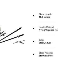 Snake Eye Tactical Dual Twin Ninja Sword with Dual Shoulder Sheath Each Blade 1456SE 14 51c05ZPIh1L