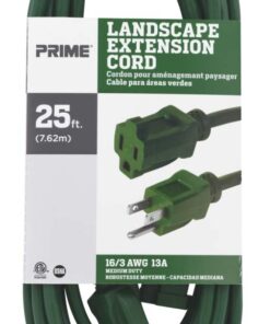 Alternative view of Prime Wire & Cable EC880625 25-Foot 16/3 SJTW Lawn and Garden Outdoor Extension Cord, Green 1 Pack
