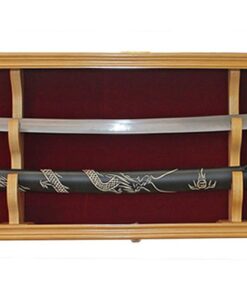 DisplayGifts Red Interior Background Sword Display Case Cabinet Stand Holder Wall Rack Box Wall Cabinet Lockable UV Pro KCS03B-OA 3 51c4NAhZ6bL