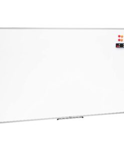 Amazon Basics Whiteboard Drywipe Magnetic with Pen Tray and Aluminium Trim, 90 cm x 60 cm (WxH) 60 cm x 90 cm 23 51cAB BmabL