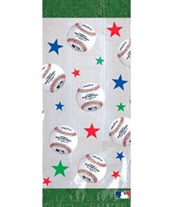 amscan 374960 Rawlings Baseball Collection Cello Party Bags, 20 Pieces