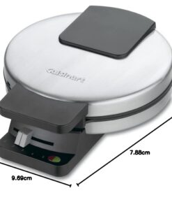 Cuisinart WMR-CAP2 Round Classic Waffle Maker, Brushed Stainless,Silver 42 51cGRbBgulL