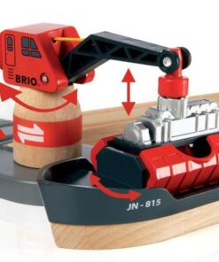 BRIO World - 33061 Cargo Harbor Set | 16 Piece Toy Train with Accessories and Wooden Tracks for Kids Ages 3 and Up 16 51cHLuIiZL