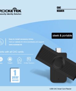 Type C CAC Reader, DOD Military USB C Common Access CAC Card Reader, Smart Card Reader PIV CAC Reader Military Compatible with Windows, Mac OS and Android Phone 318CFX 12 51cHRK7eQAL