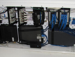 Legrand - OnQ Universal Wall Mounting Plate, Secure Devices in Structured Media Enclosure, Cable Management Box, 2 Velcro Hook and Loop Straps, Recessed Media Box to Organize Cable, Black, 36489601 Half Width Universal 22 51cIcc3ppiL