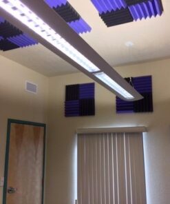 2" Purple & Black Acoustic Wedge Soundproofing Studio Foam Tiles 12 Pack 13 51cLLiecIfL