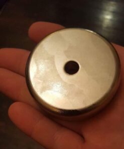 CMS Magnetics Powerful Rare Earth Neodymium Cup Magnet 249 LB Pulling Power 2.4" Diameter - 1 Ct. Round Base Magnet | Magnetic Assembly | Fishing Magnet (Cup Magnet 6) Cup Magnet 6 26 51cOxZHdsL