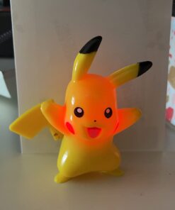 DecoSet® Pokemon Light Up Pikachu Cake Topper, 4 - Piece Decoration Set, Birthday Decorations For All Size and Shape Cakes Original Version 38 51cQmsagyzL