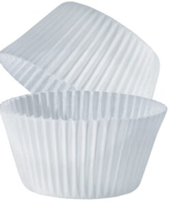 Alternative view of Cakesuppyshop Celebrations 100 White Large Jumbo Texas Muffin/Cupcake Cups White flutted Cupcake Liners Baking Cups