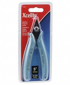Xcelite 170M General Purpose Shearcutter, Diagonal, Flush Jaw, 5" Length, 3/4" Jaw length, Blue Grip 9 51cVnz0GCL