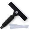 Squeegee for Shower Door, Car Windshield, and Glass Window - 2 Extra Silicone Replacement Blades - Foam Handle - Black 37 51cYDJeo8IL