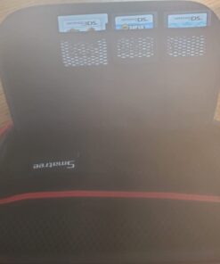 Smatree Carrying Case for New Nintendo 3DS XL/New 2DS XL, Hard Protective Shell Travel Case for Nintendo New 3DS/Nintendo New 3DS XL-Super NES Edition- Black/Red Black Red 77 51chnyGKxnL