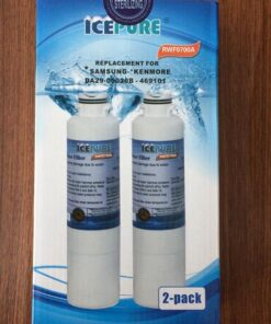 ICEPURE DA29-00020B Refrigerator Water Filter Replacement for Samsung RF28HFEDBSR, RF263BEAESR, HAF-CIN, RF263BEAESR, DA97-08006A, RF261BEAESR, DA29-00020A, RF28JBEDBSG, 46-9101, 2PACK 35 51cnIjjJWYL